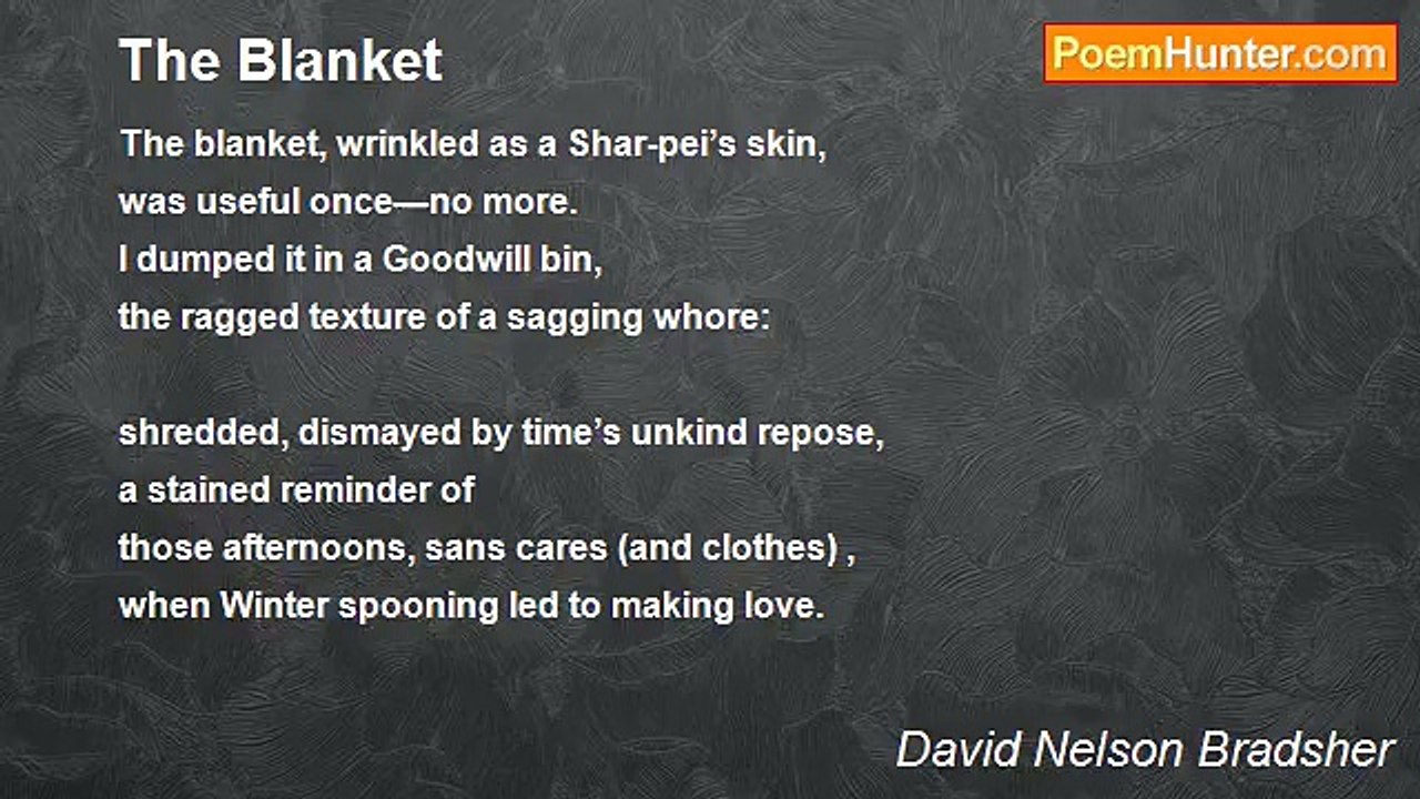 David Nelson Bradsher - The Blanket