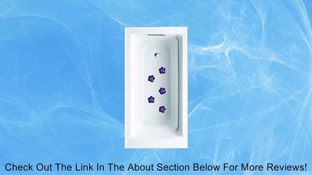 Purple Flower Non-slip saftey shower or tub grip stickers