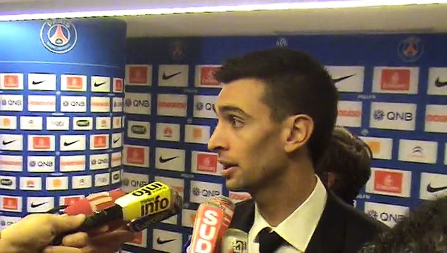 Réaction de Javier Pastore en zone mixte après PSG-OM (2-0)