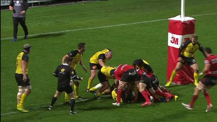 TOP14 - Oyonnax-La Rochelle: Essai Yves Donguy (OYO) - J11 - Saison 2014/2015