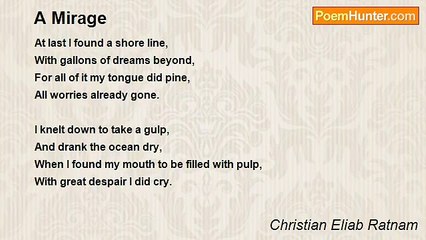 Christian Eliab Ratnam - A Mirage