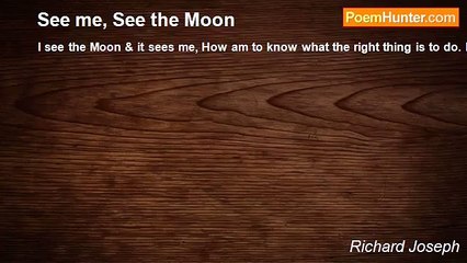 Richard Joseph - See me, See the Moon