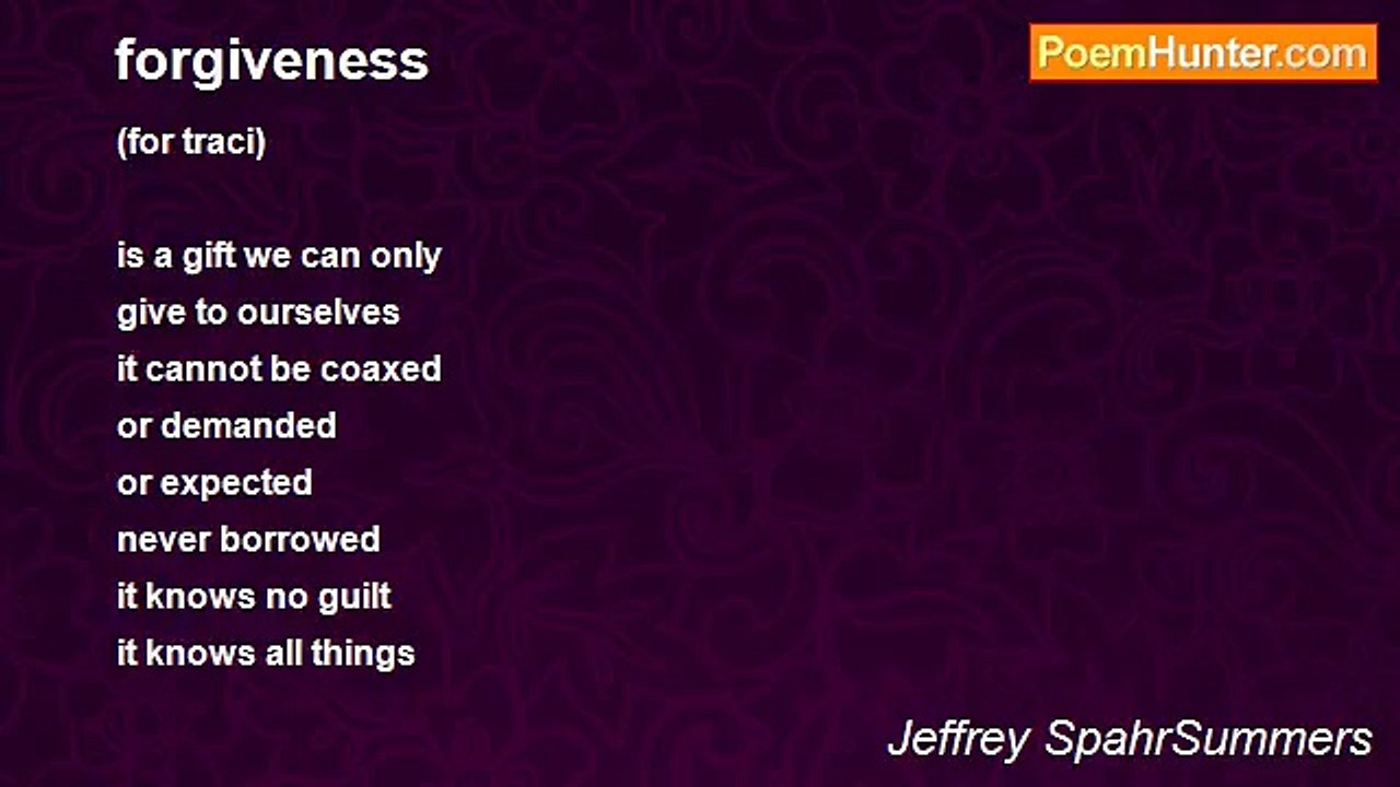 Jeffrey SpahrSummers - forgiveness