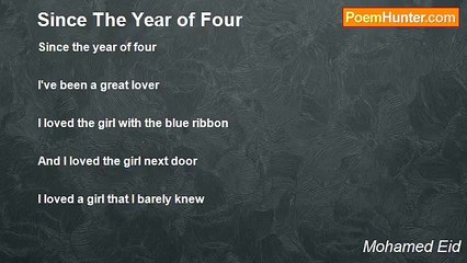 Mohamed Eid - Since The Year of Four