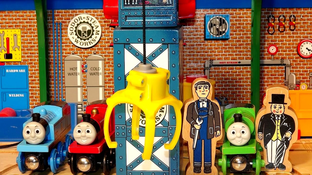 Thomas and Friends, The Sodor Steam Works Play Set ,  with Percy James and Toby