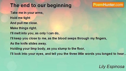 Lily Espinosa - The end to our beginning