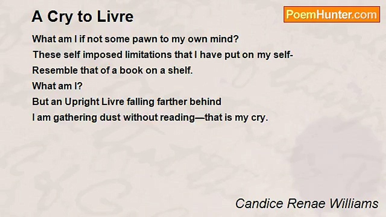 Candice Renae Williams - A Cry to Livre