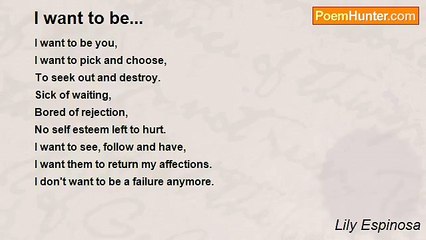 Lily Espinosa - I want to be...