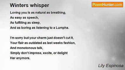 Lily Espinosa - Winters whisper