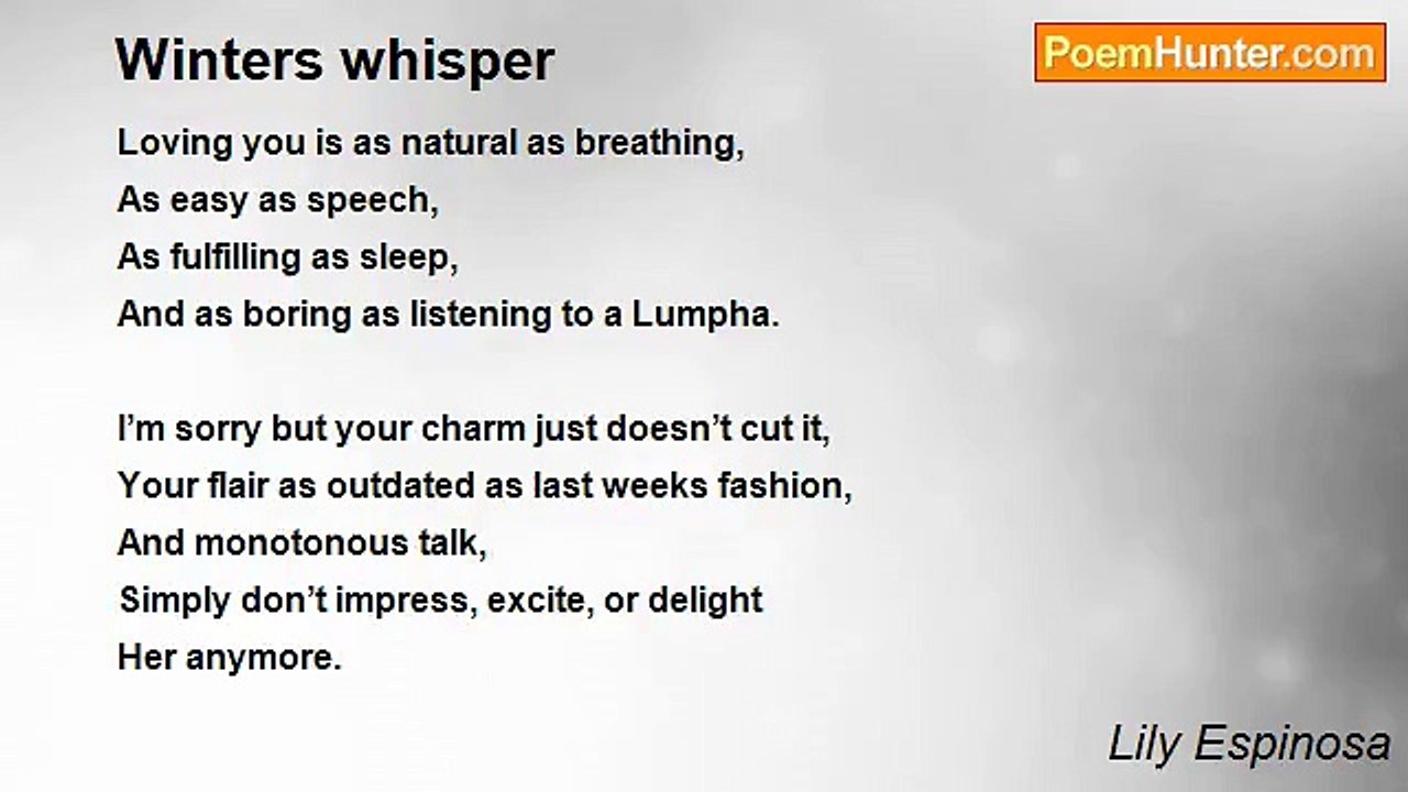 Lily Espinosa - Winters whisper