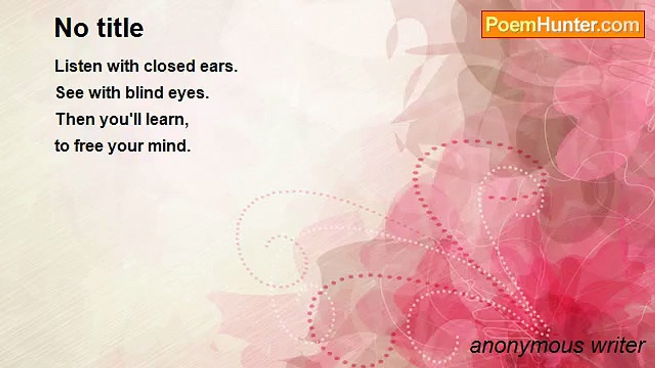 anonymous writer - No title