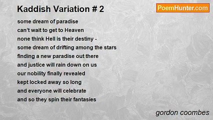 gordon coombes - Kaddish Variation # 2