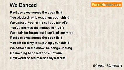 Mason Maestro - We Danced