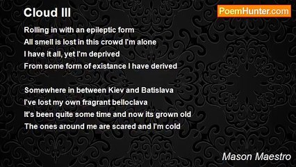 Mason Maestro - Cloud III