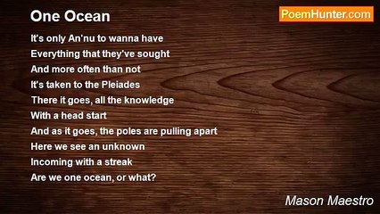 Mason Maestro - One Ocean