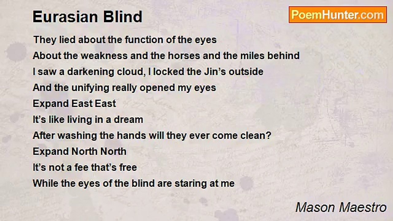 Mason Maestro - Eurasian Blind