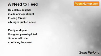 Sean Furlong - A Need to Feed
