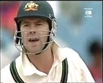 Ricky Ponting hit in the face  amp  swears angrily at Indian bowler