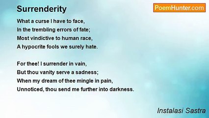 Instalasi Sastra - Surrenderity