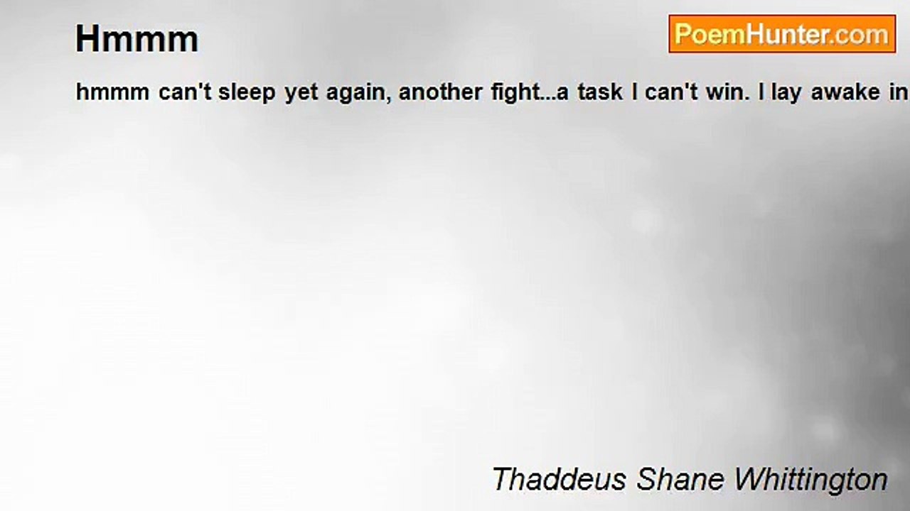Thaddeus Shane Whittington - Hmmm