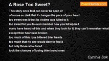 Cynthia Sok - A Rose Too Sweet?