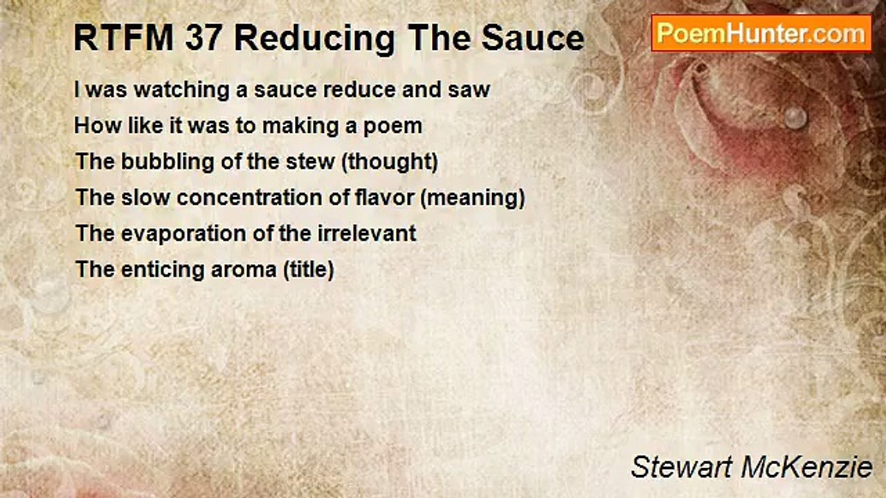 Stewart McKenzie - RTFM 37 Reducing The Sauce