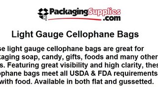Wholesale Polypropylene Cellophane Bags
