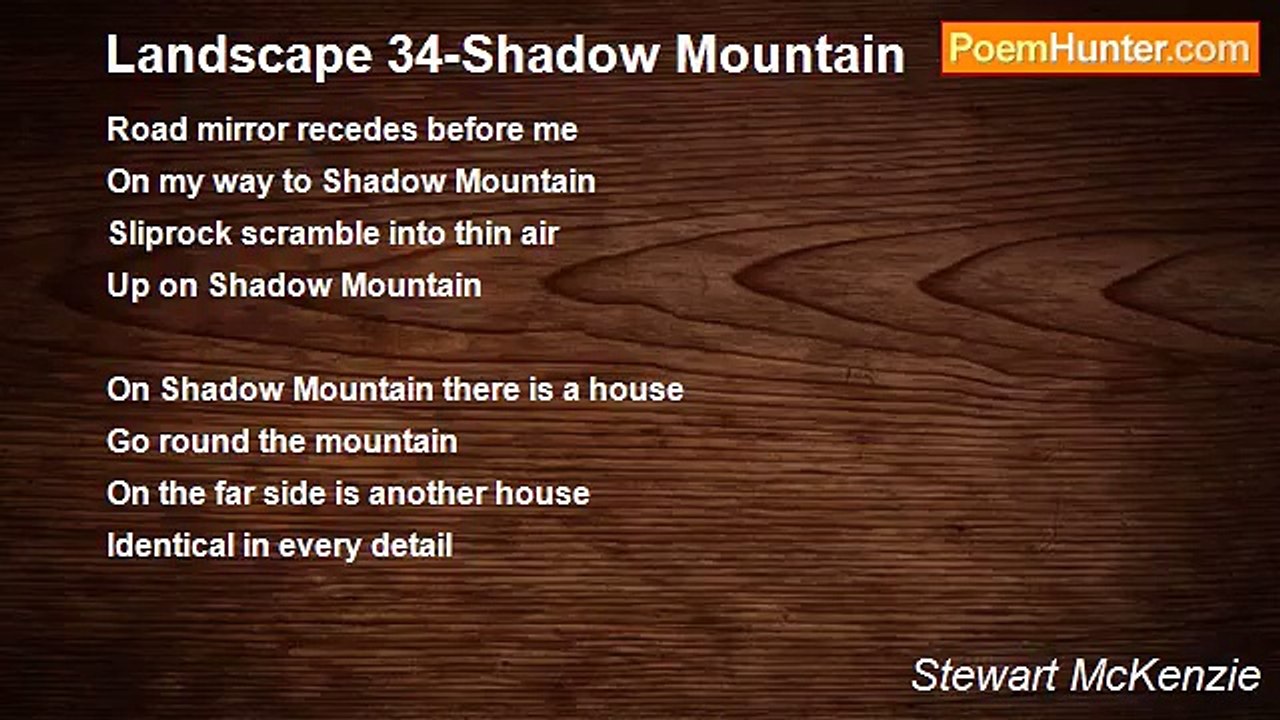 Stewart McKenzie - Landscape 34-Shadow Mountain