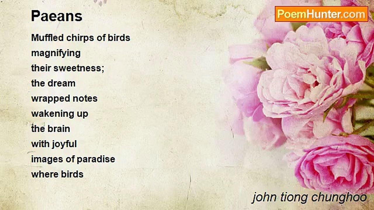 john tiong chunghoo - Paeans