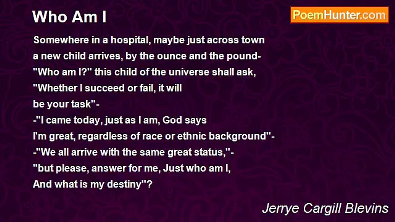 Jerrye Cargill Blevins - Who Am I