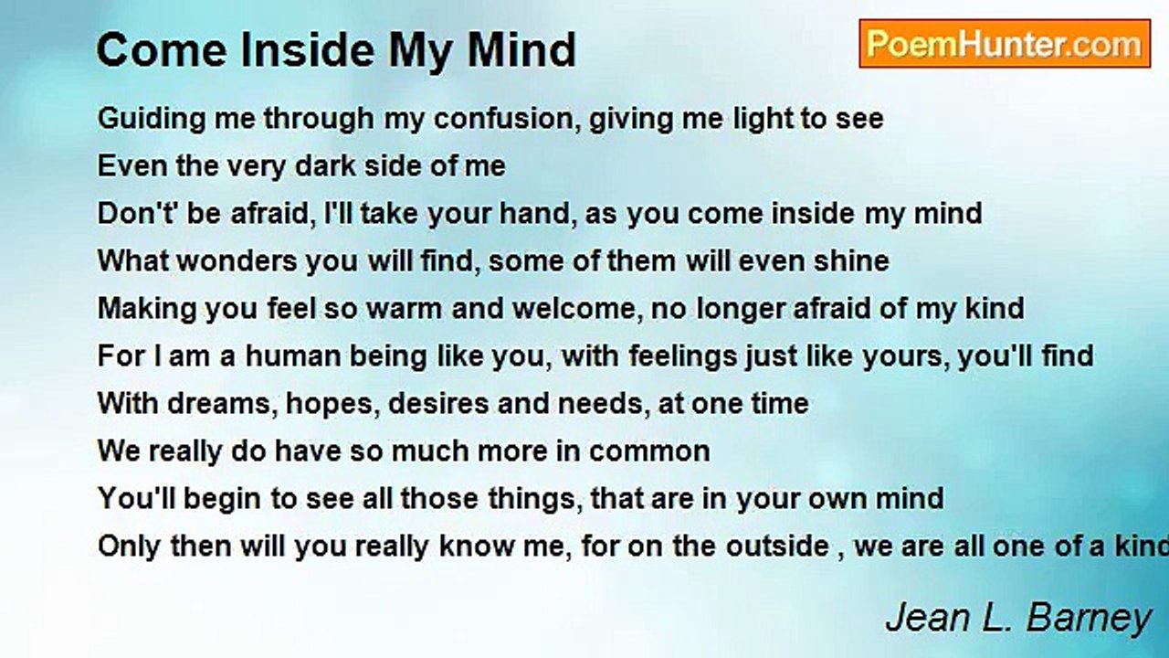 Jean L. Barney - Come Inside My Mind