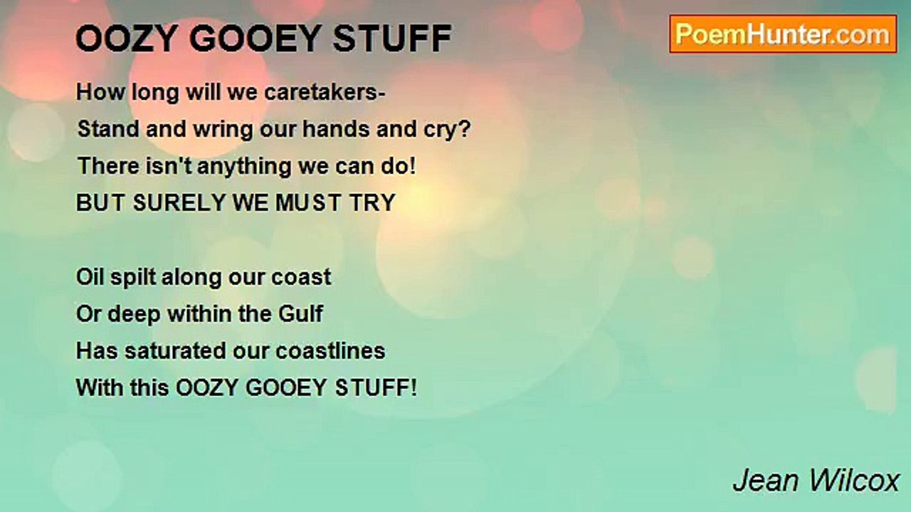 Jean Wilcox - OOZY GOOEY STUFF