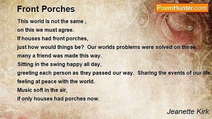 Jeanette Kirk - Front Porches