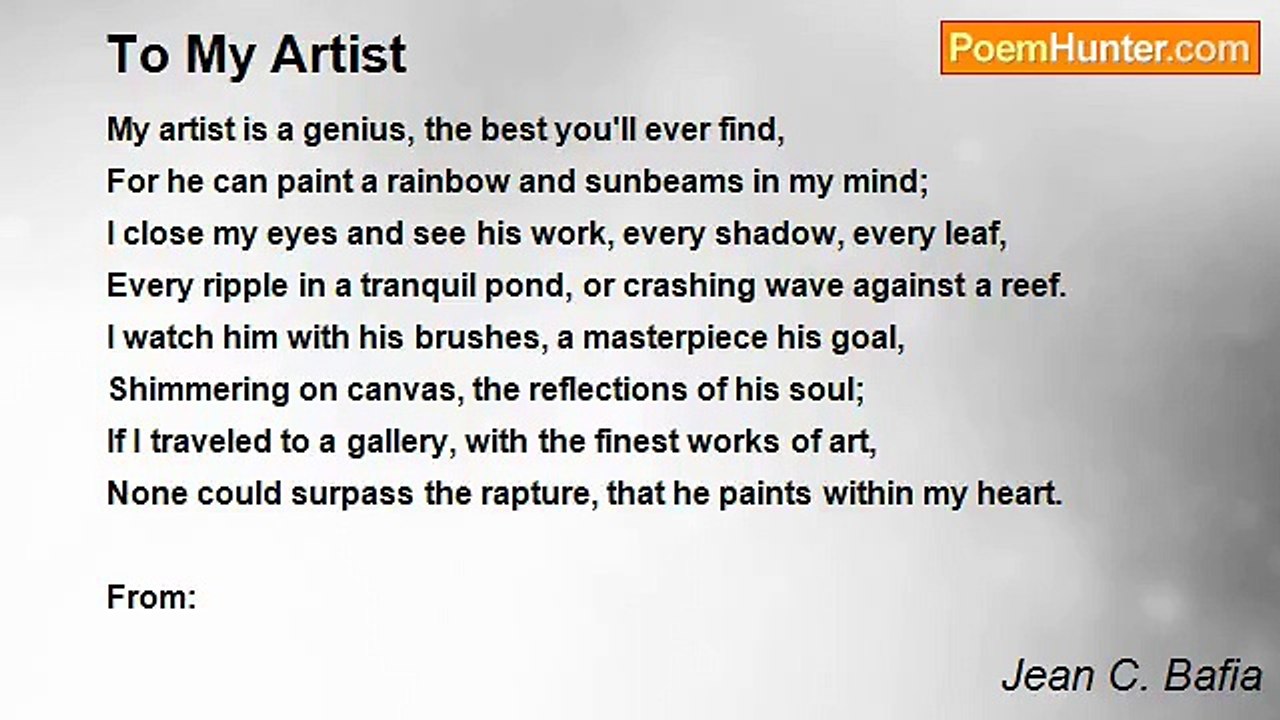 Jean C. Bafia - To My Artist