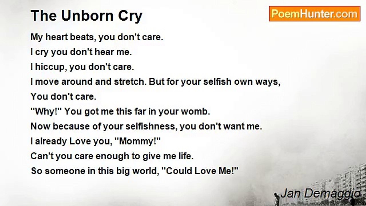 Jan Demaggio - The Unborn Cry