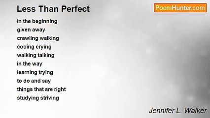 Jennifer L. Walker - Less Than Perfect