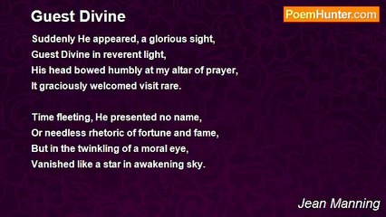 Jean Manning - Guest Divine