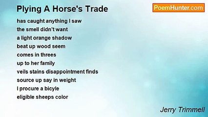 Jerry Trimmell - Plying A Horse's Trade