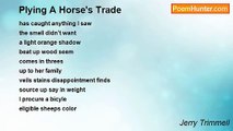 Jerry Trimmell - Plying A Horse's Trade
