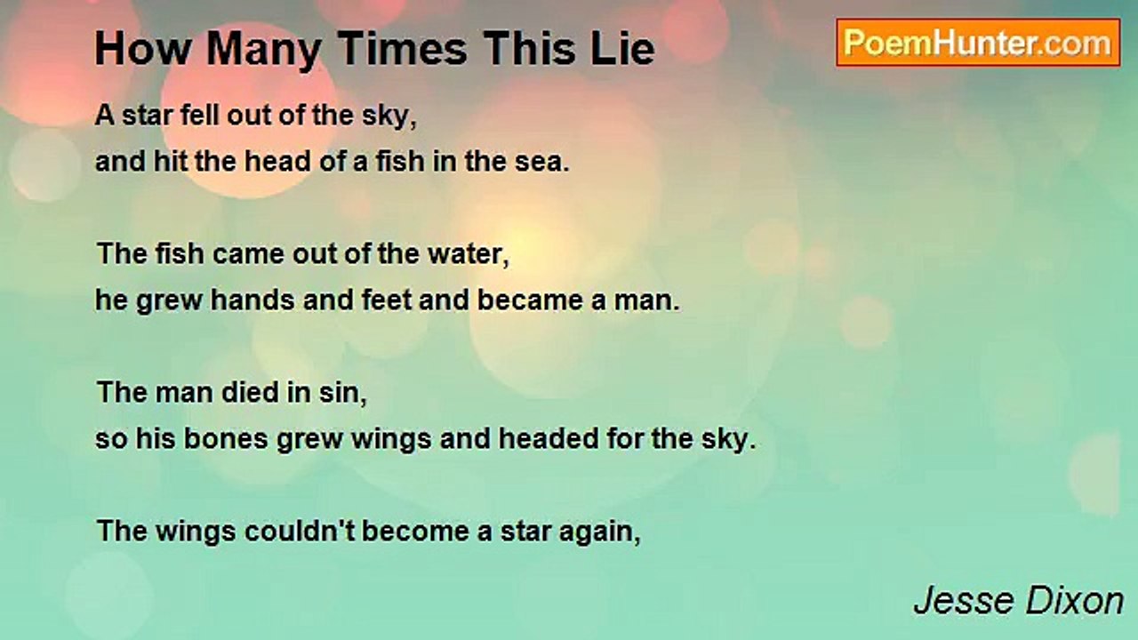 Jesse Dixon - How Many Times This Lie