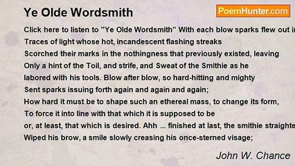 John W. Chance - Ye Olde Wordsmith