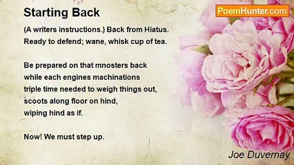 Joe Duvernay - Starting Back