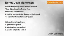 John Simoncini - Norma Jean Mortensen