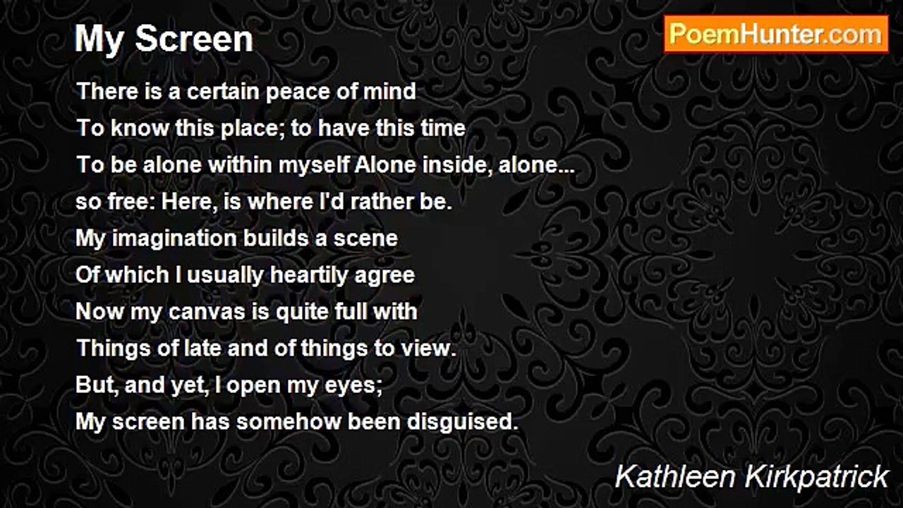 Kathleen Kirkpatrick - My Screen