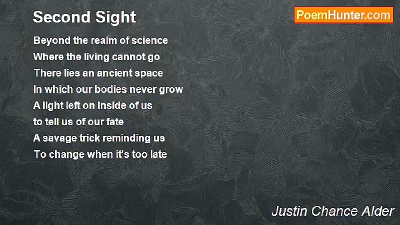 Justin Chance Alder - Second Sight