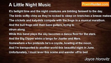 Joyce Horovitz - A Little Night Music