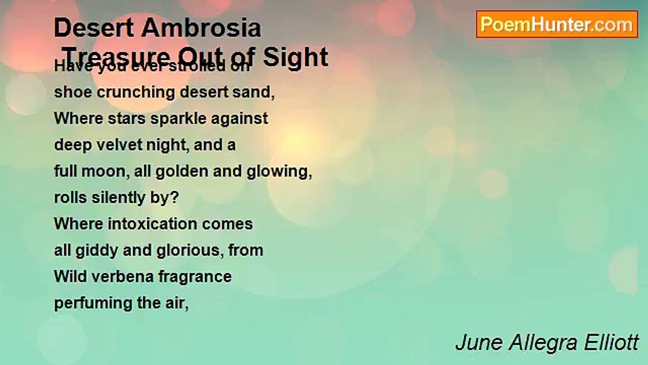 June Allegra Elliott - Desert Ambrosia Treasure Out of Sight
