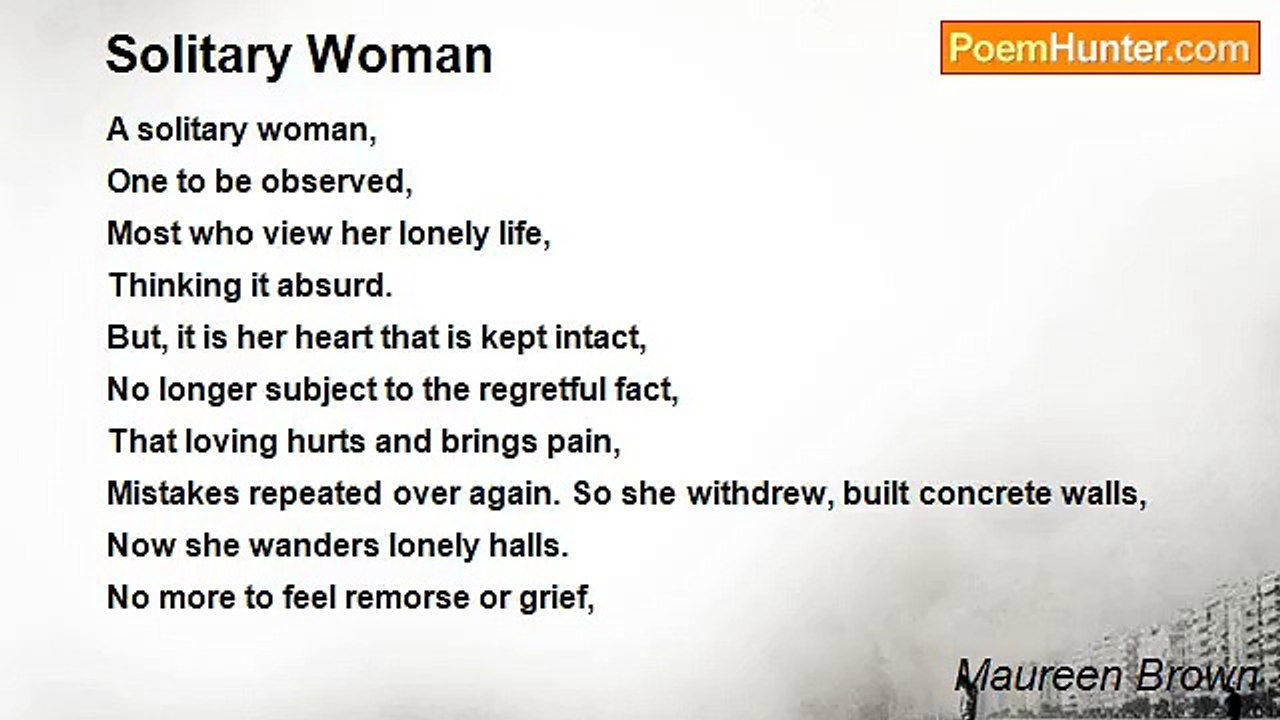 Maureen Brown - Solitary Woman