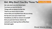 Ronell Warren Alman - Girl, Why Don't You Dry Those Tears