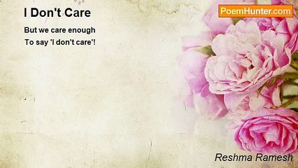 Reshma Ramesh - I Don't Care
